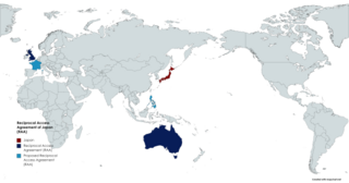 <span class="mw-page-title-main">Reciprocal access agreement</span> Bilateral defense and security pact involving Japan