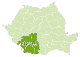 Sud-Vest Olténie - Localisation