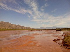 Río Abaucán a la altura de Banda de Lucero.