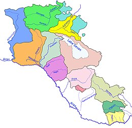 Az Arpa folyó térképen