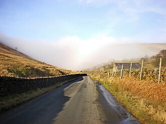 The road across the Trough of Bowland