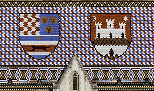 Croatia: Roof of St, Mark's Church, Zagreb