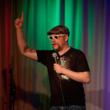 Rufus Hound hosted the 11th British Academy Video Games Awards. Rufus Hound comedy in the green.jpg