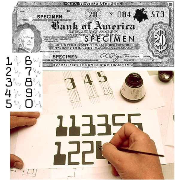 The ERMA system, which uses magnetic ink character recognition to process checks, was one of SRI's earliest developments.