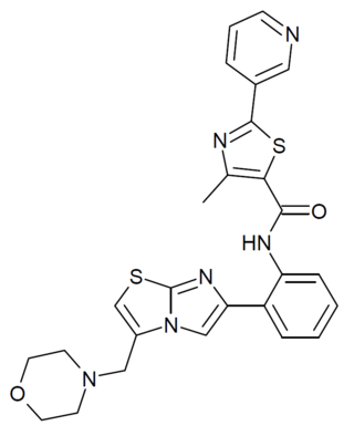 <span class="mw-page-title-main">SRT-2104</span> Organic compound, experimental pharmaceuticum
