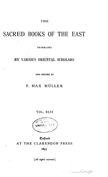 File:Sacred Books of the East - Volume 46.djvu