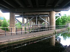 Salford Junction, Grand Union Canal above River Tame (C)