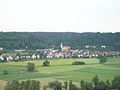 Sicht auf Saltendorf an der Naab