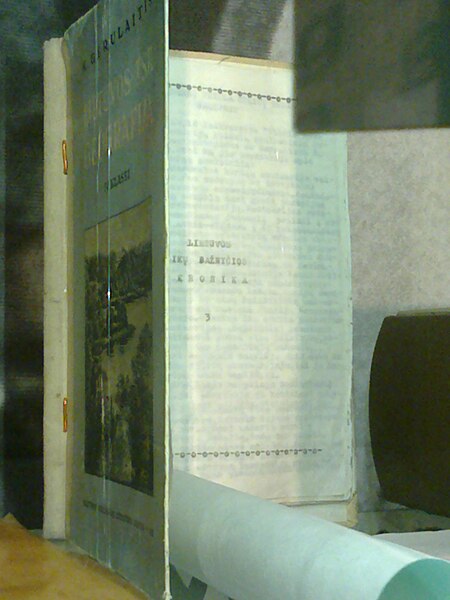Samizdat concealed within a bookbinding; seen in the Museum of Occupations and Freedom Fights, Vilnius