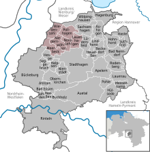 Samtgemeinde Niedernwöhren în SHG.svg