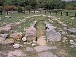 Basis des Gigantengrabes Lu Brandali in Santa Teresa Gallura