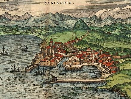 Santander, c. 1590 – by Joris Hoefnagel