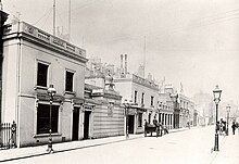 Savile Row c. 1890 showing the entrance to "Poole" (now Henry Poole & Co) Savile Row c. 1890.jpg