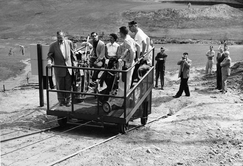 File:Seattle - Tram at Jackson Park Golf Course, 1956 (27563991945).jpg