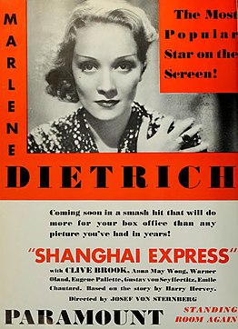 Shanghai Express ad in The Film Daily, 1932