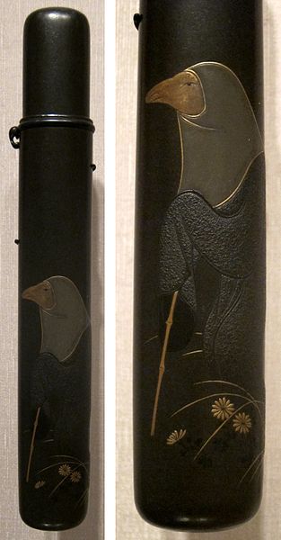 File:Shibata Zeshin, pipecase with fox disguised as a priest, Japan, late Edo-early Meiji period, lacquer with gold, HAA.jpg