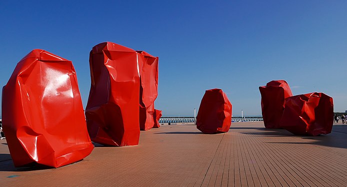 Sculpture "Rock Strangers", Arne Quinze, Ostend (Belgium)