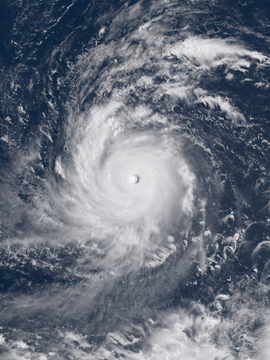 พายุไต้ฝุ่นเซาเดโลร์ที่จุดแรงสุดในวันที่ 4 สิงหาคม