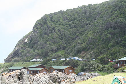Some of the cabins at Storms River Mouth