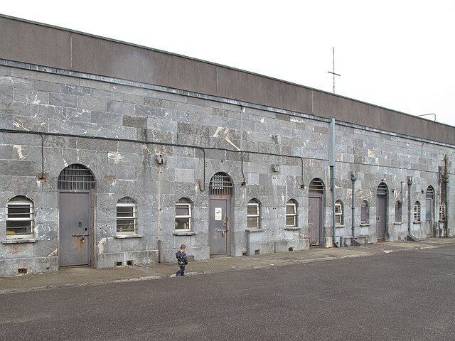 North-western accommodation block - later used as a prison