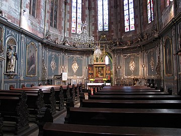 Le chœur baroque, ancienne partie catholique de l'église simultanée.