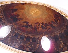 St Mary Abchurch, interior of dome