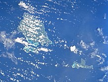 Foto de satélite de las islas San Matías.