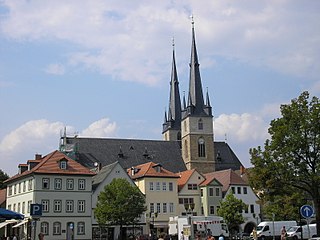 Saalfeld Town in Thuringia, Germany