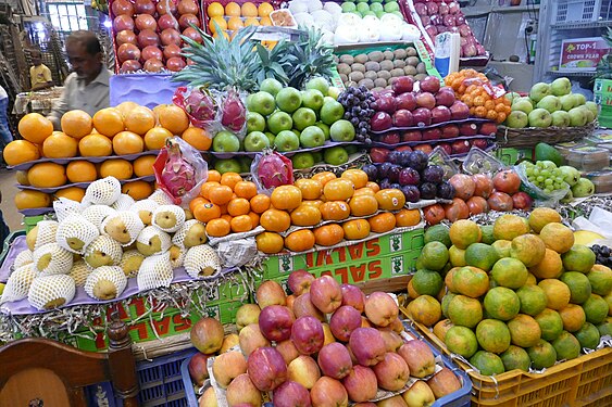 A fruit stall at New Market, Kolkata