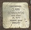 Stolperstein Hufelandstr 35 (Prenz) Clara Scharlinski.jpg