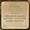 Stolperstein für Pick Moric - Moric Pick (Szeged).jpg