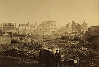 Die Faubourg de Saverne nach den Bombardements von 1870