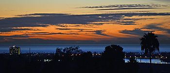 Linda Vista, which means "Pretty View" in Spanish, overlooks Mission Bay and the Pacific ocean to the west