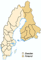 Opdelingen af Sverige i to stater i 1809.