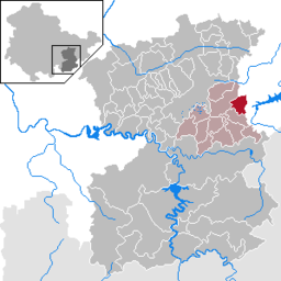 Läget för kommunen Tegau i Saale-Orla-Kreis