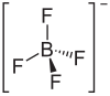 Strukturformel von Lithiumtetrafluorborat