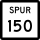 Indicatore della State Highway Spur 150