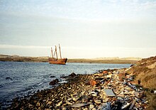 Lady Elizabeth, 1984 The 'Lady Elizabeth' in Stanley Harbour Falklands 1984.jpg