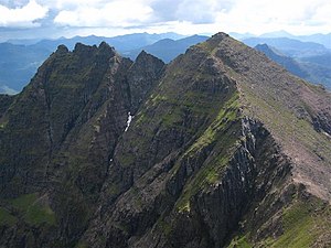 The central summit chain of An Teallach