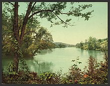 Delia Owens's novel is set in a North Carolina marsh like the one illustrated above. The French Broad at the Swannanoa, Asheville, N.C-LCCN2008679597.jpg