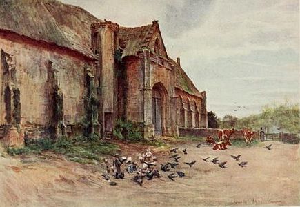 The Tithe Barn, Abbotsbury, Dorset (scene of the sheep-shearing in Thomas Hardy's Far from the Madding Crowd)