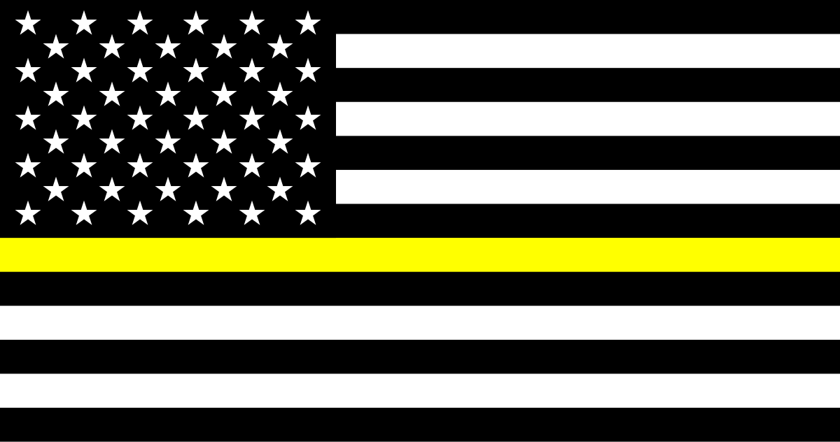 Download File:Thin Yellow Line Flag (United States).svg - Wikimedia ...