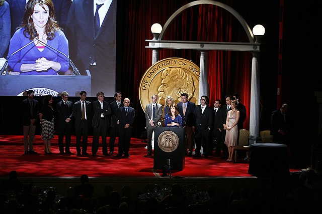 Tina Fey and the cast and crew of 30 Rock at the 67th Annual Peabody Awards