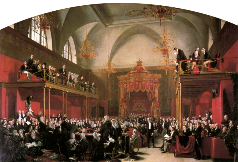 File:Trial of Queen Caroline by Sir George Hayter.png