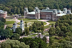 Tsaritsyno Park in Moscow, Russia