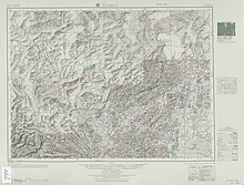 Map including Anshun (labeled as AN-SHUN (Walled) 安順) (AMS, 1954)