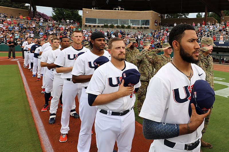 File:USA Baseball Olympic Team Hosts NC Guard Soldiers (6738257).jpg