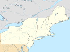 Map of Northeast states