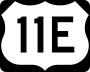 U.S. Route 11E marker