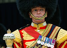 Drum major Sgt. Martin Godsman in 2009. US Army 51770 Pipes and Drums Scots Guards.jpg